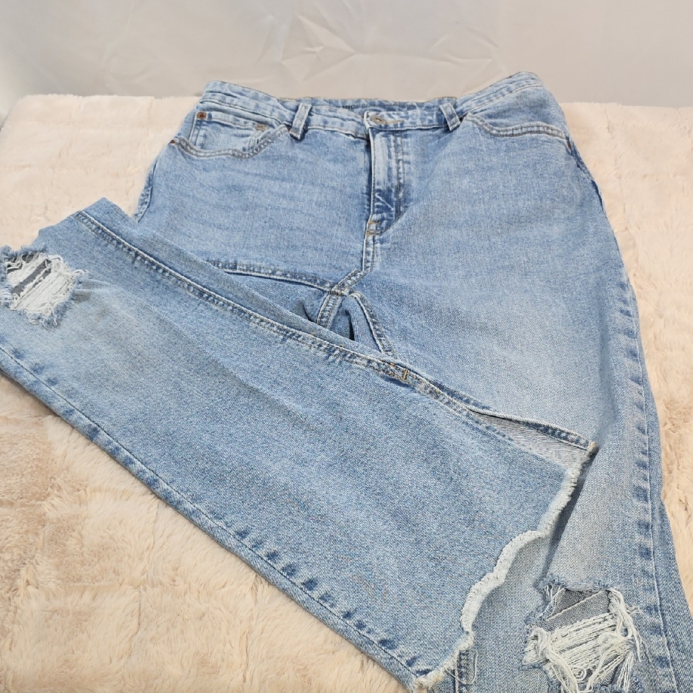INC International Concepts Light Blue Flare Jeans